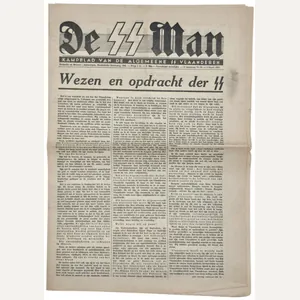 Original WW2 Flemish Collaboration Waffen SS Newspaper - De SS …