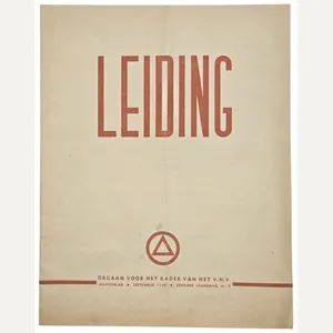 Original WW2 Belgian Collaboration VNV Magazine - Leiding, Orgaan voor …