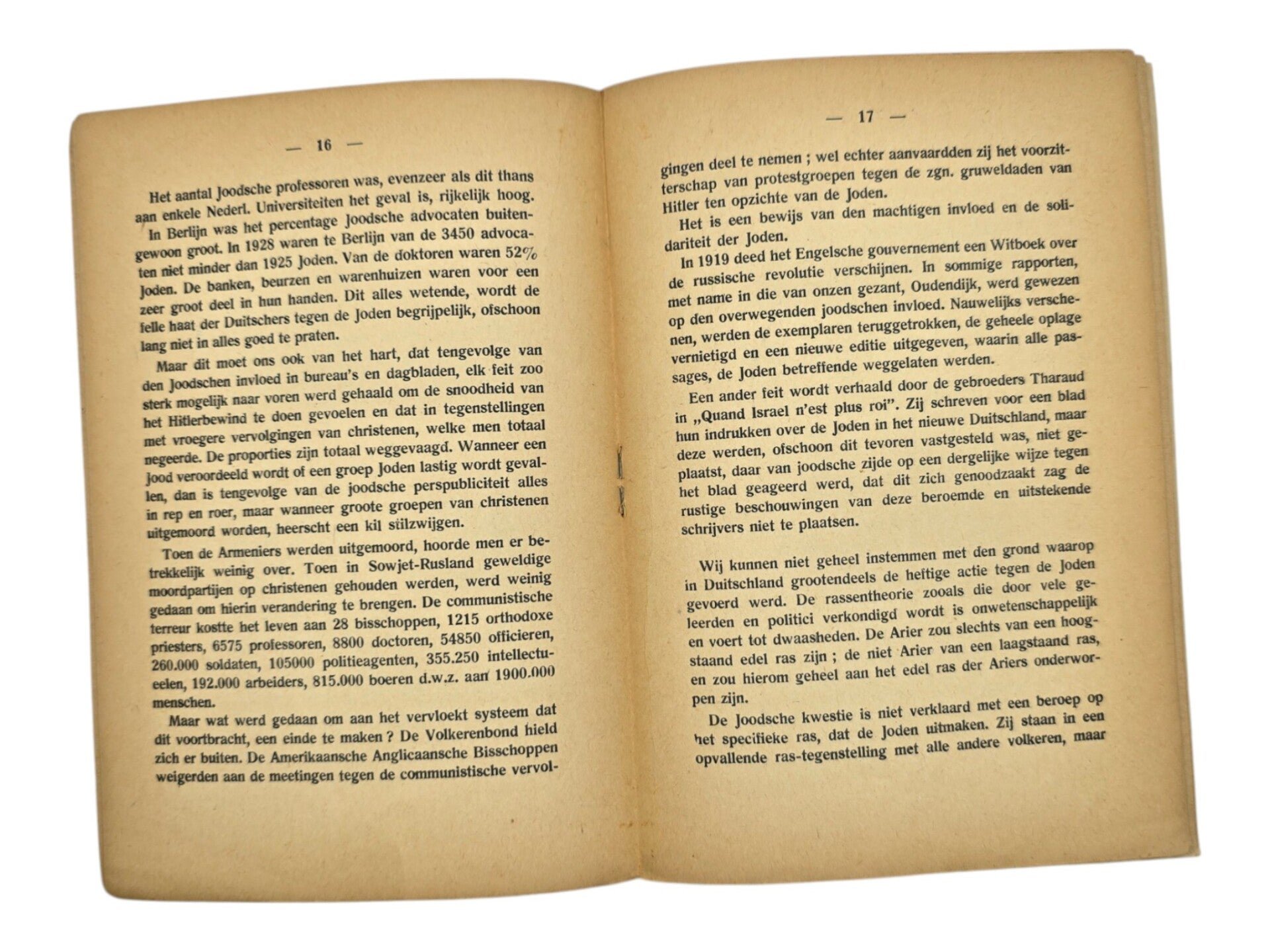 Original WW2 Dutch Antisemitic Collaboration Brochure - Het Nederlandsch Volksfascisme en de Joden, Arnold Meijer, Zwart Front (1935) — image 4