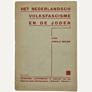 Original WW2 Dutch Antisemitic Collaboration Brochure - Het Nederlandsch Volksfascisme …