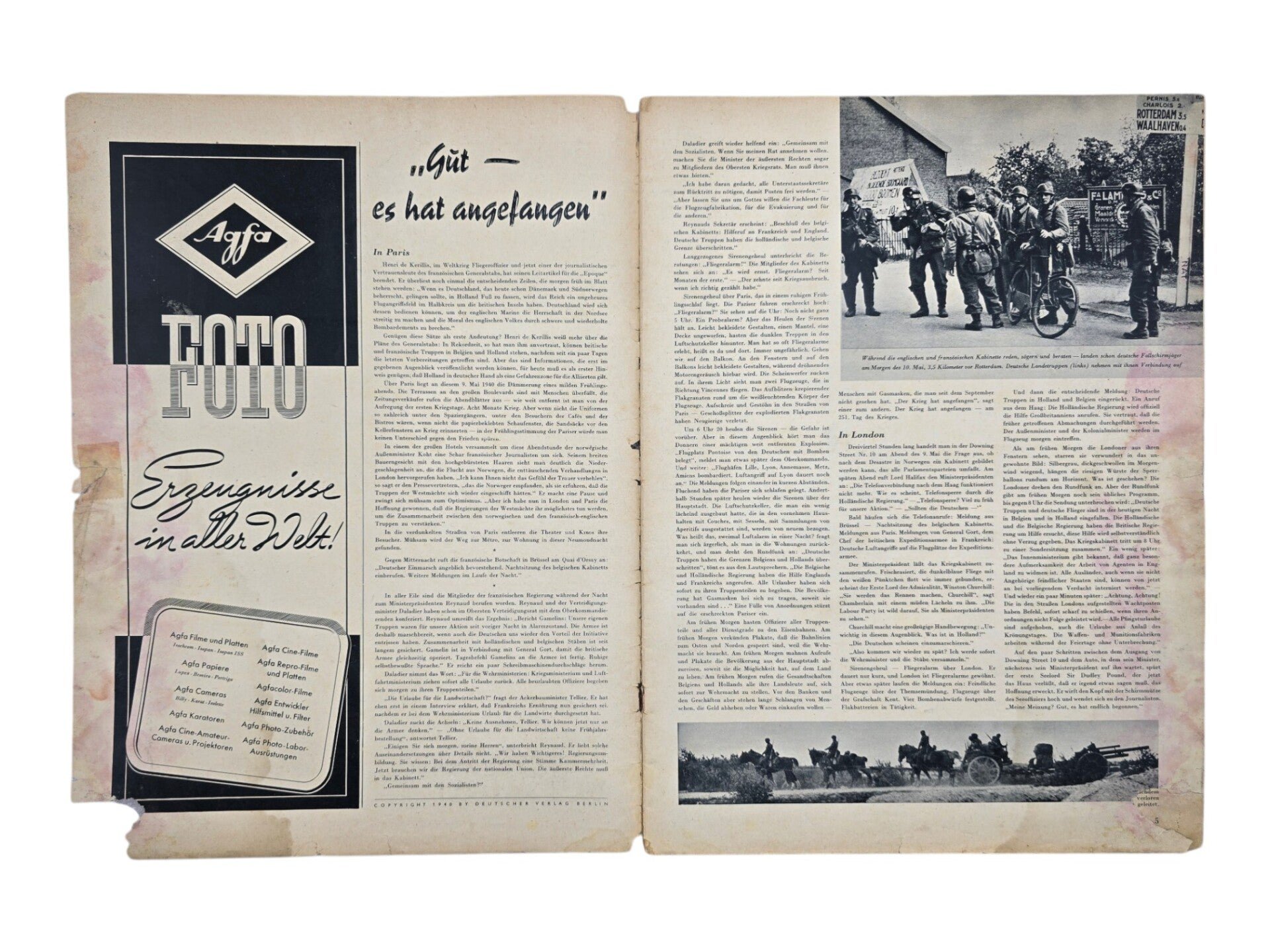 Original WW2 German Magazine - Signal No. 4, German language (1940) — image 2