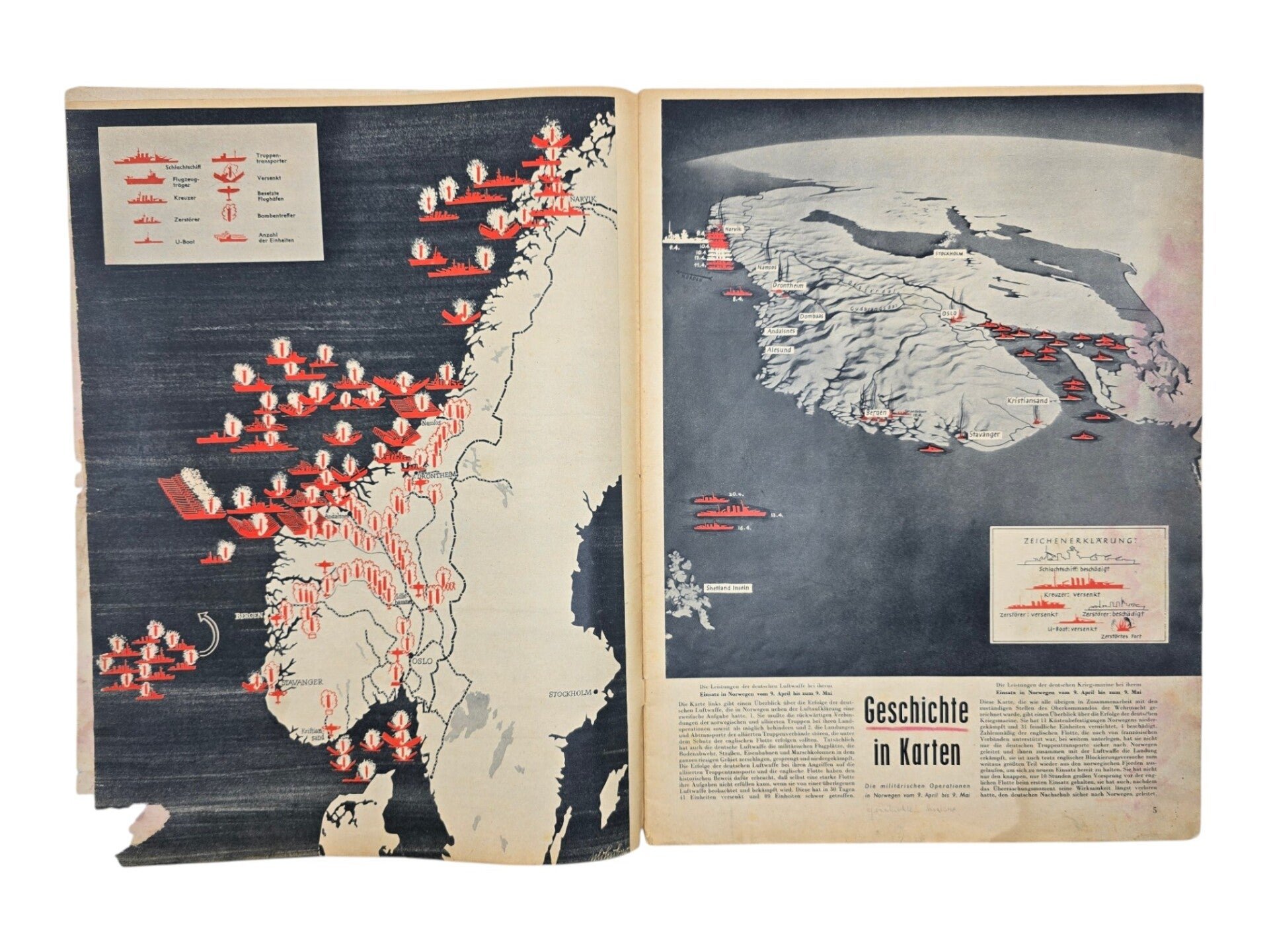 Original WW2 German Magazine - Signal No. 4, German language (1940) — image 3
