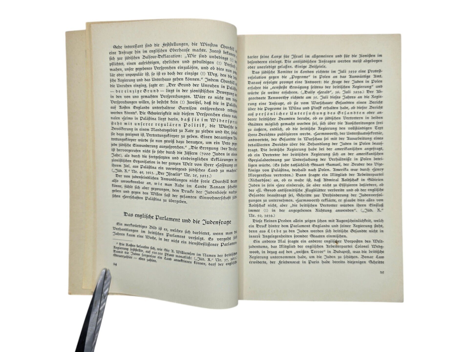 Original WW2 German Antisemitic Brochure - Der Staatsfeindliche Zionismus, Alfred Rosenberg (1938) — image 4