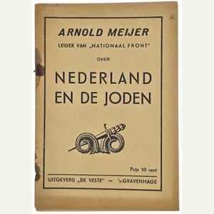 Original WW2 Dutch Antisemitic Collaboration Brochure - Nederland en de …