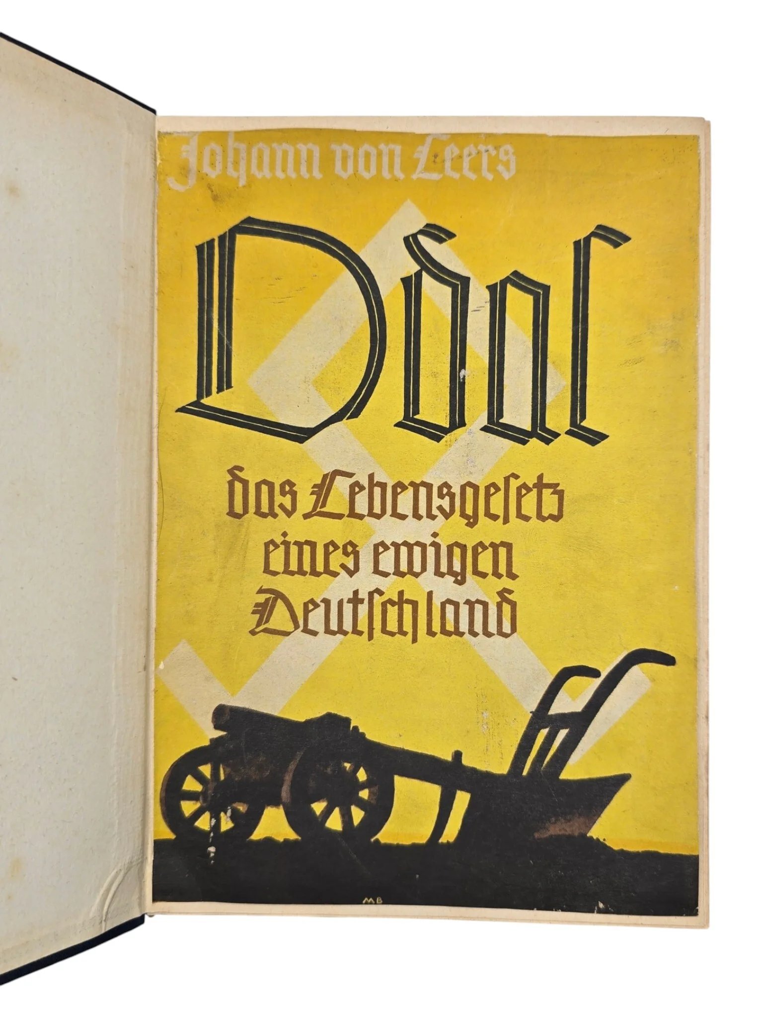 Original WW2 German NSDAP Book - Odal, Das Lebengesetz eines ewigen Deutschland, Johann von Leers (1939) — image 2