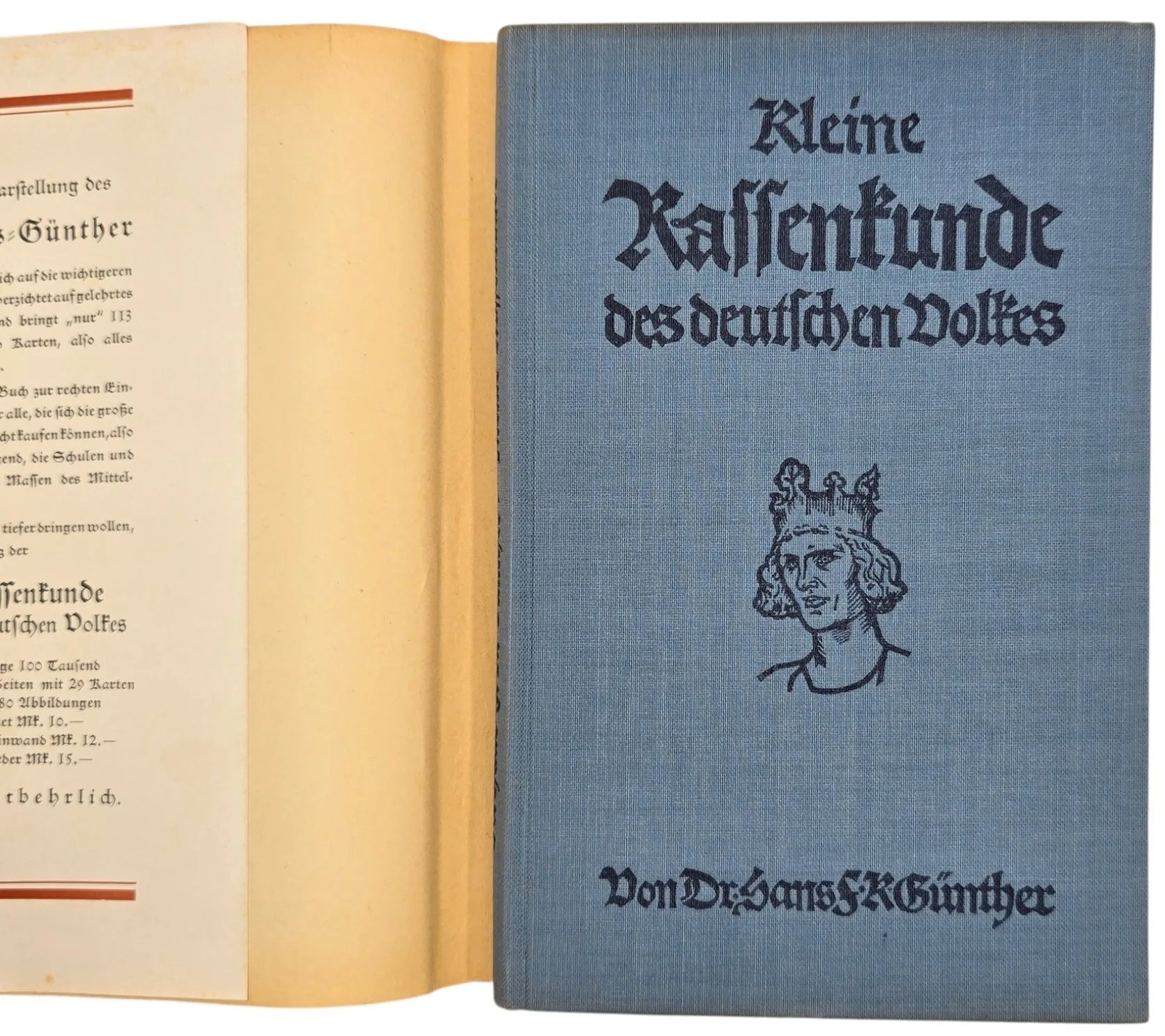 Original WW2 German Brochure - Kleine Rassenkunde des Deutschen Volkes, Hans F. K. Günther (1940) — image 2