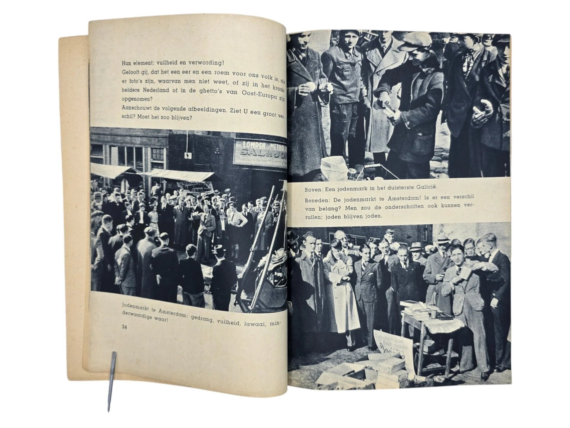 Original WW2 Dutch Anti-semitic Brochure - De Joden in Nederland, Hans Graf von Monts (1941) — image 4