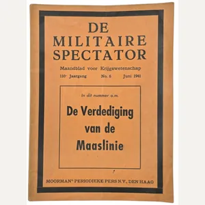 Original WW2 Dutch Brochure - De Militaire Spectator 110th Year …