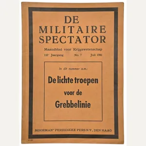 Original WW2 Dutch Brochure - De Militaire Spectator 110th Year …