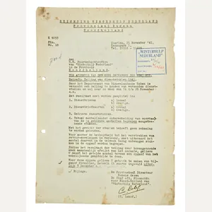 Original WW2 Dutch Collaboration WHN Document - Winterhulp Nederland Circulair …