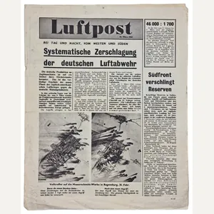 Original WW2 British Leaflet - G 12 Luftpost 21 März …