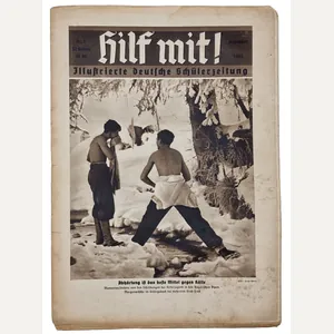 Original WW2 German Magazine - HJ Hitler Jugend Hilf Mit! …
