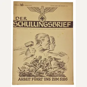 Original WW2 German Magazine - Der Schulungsbrief 10th Year No. …