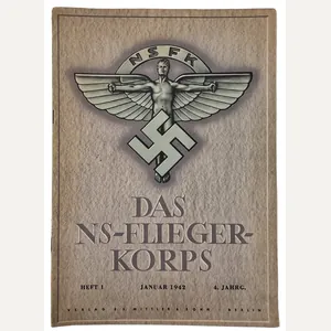 Original WW2 German NSFK magazine - Das NS-Fliegerkorps 4th year …