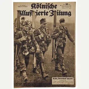 Original WW2 German magazine - Kölnische Illustrierte Zeitung 19th year …