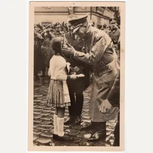Original WW2 German Postcard - Adolf Hitler with child