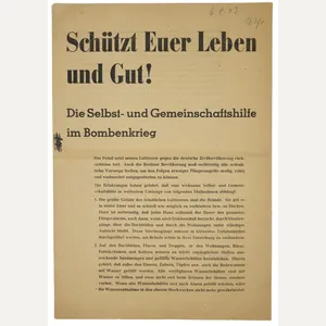 Original WW2 German Flyer - Schützt Euer Leben und Gut!, …
