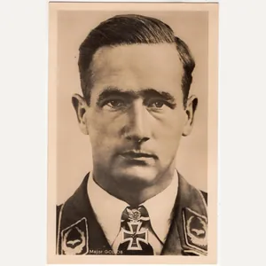 Original WW2 German Postcard - Luftwaffe Knights cross wearer Major …