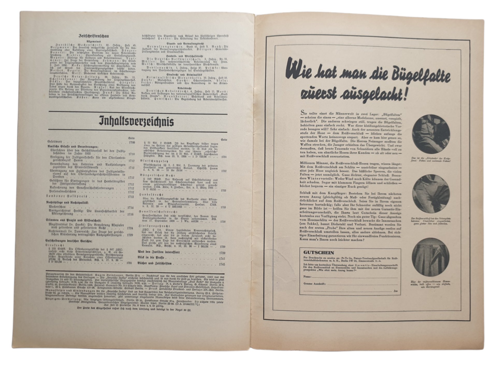 Magazine - Deutsche Justiz 98th year No 46 (1936) — image 3