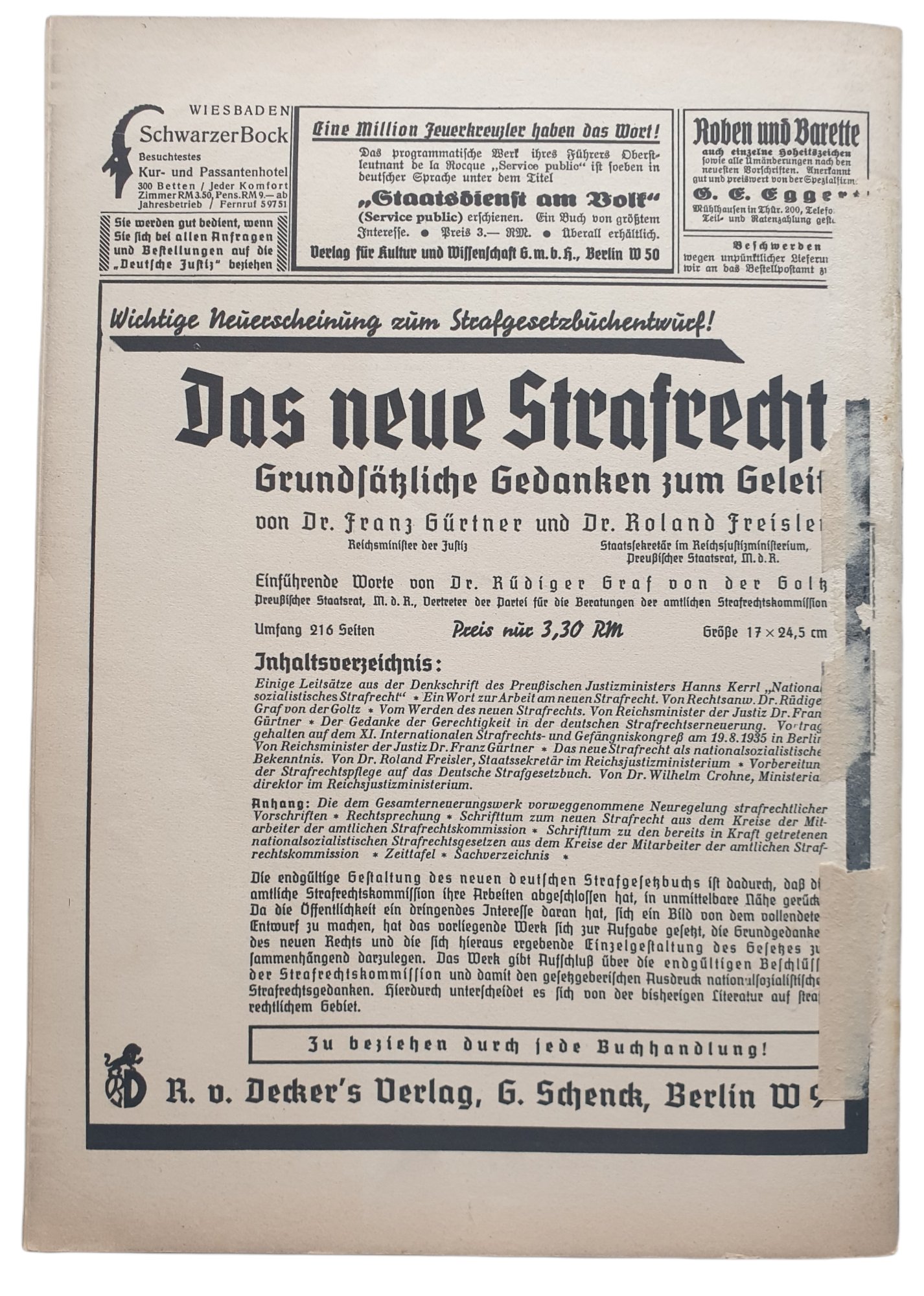 Magazine - Deutsche Justiz 98th year No 46 (1936) — image 4