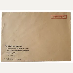 Krankenkasse The Hague envelope