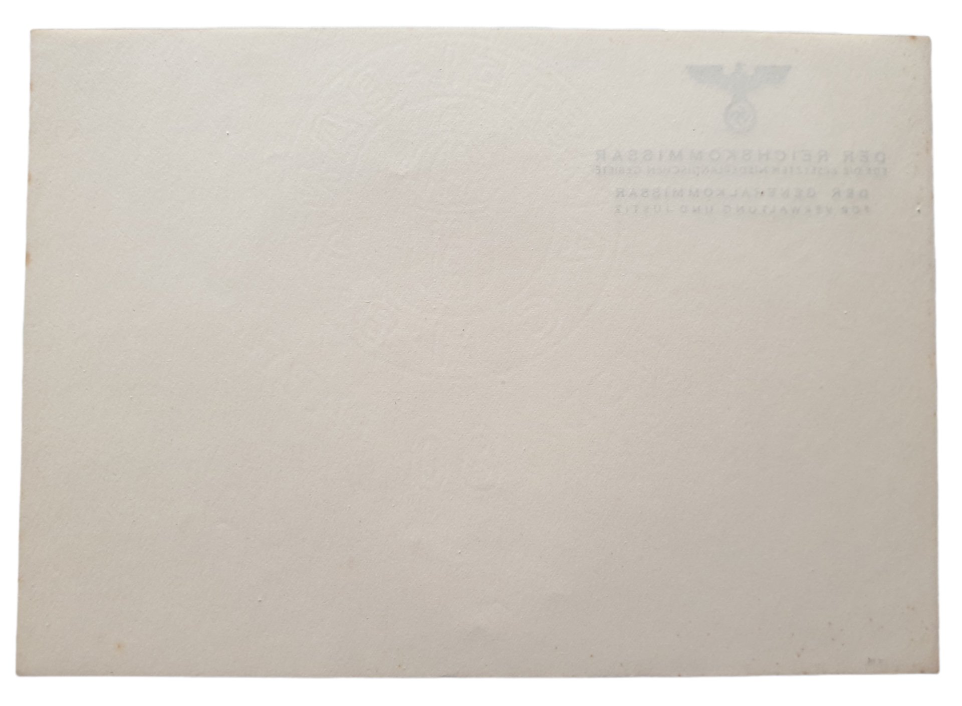 Der Generalkommissar für Verwaltung Und Justiz writing paper — image 4