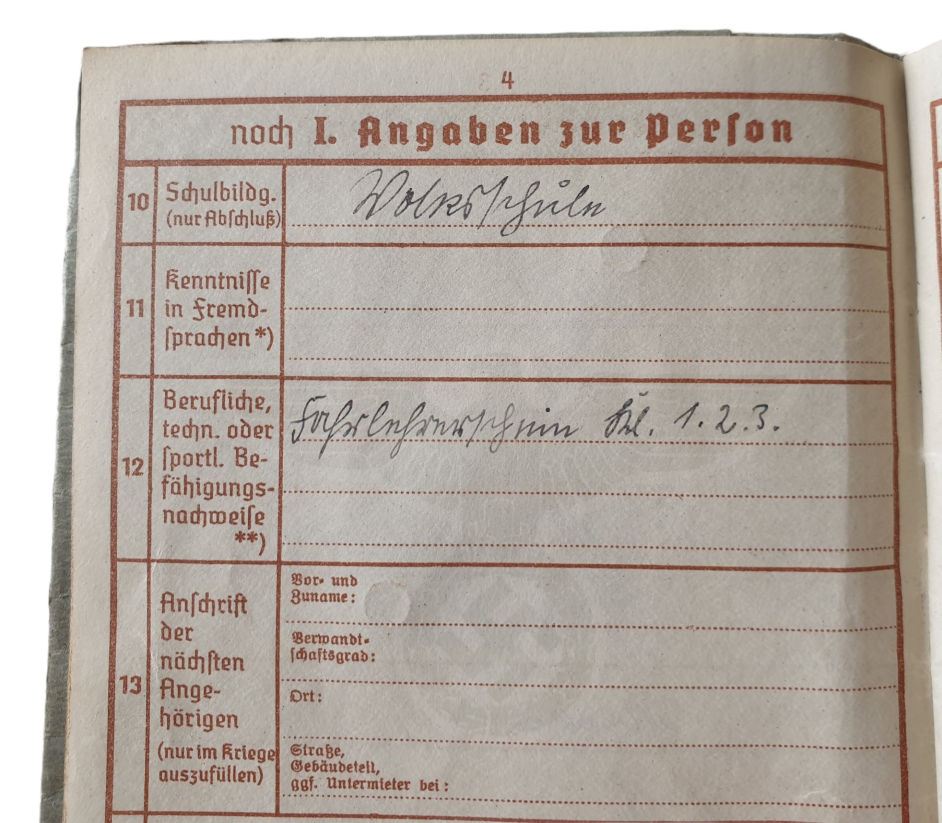 Wehrpass - Wehrpflichtiger Bitterfeld — image 4