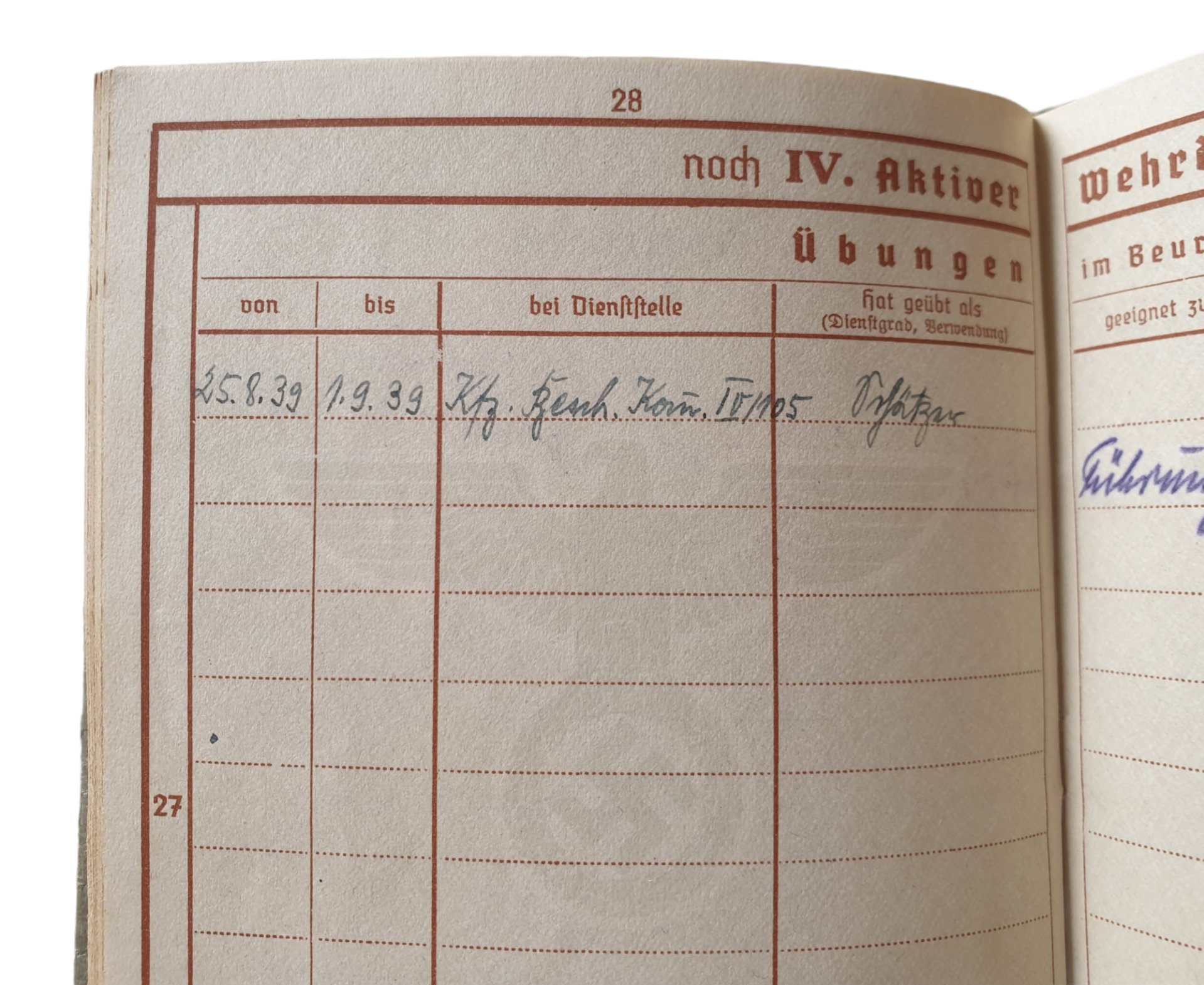 Wehrpass - Wehrpflichtiger Bitterfeld — image 7