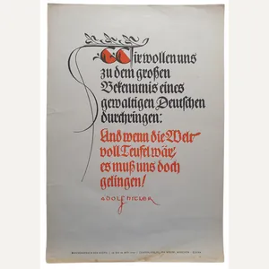 NSDAP Wochenspruch May 1940 Adolf Hitler