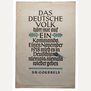 NSDAP Wochenspruch May 1940 Joseph Goebbels