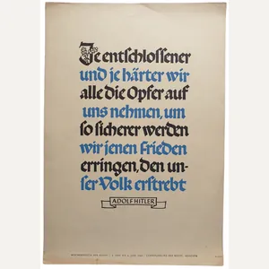 NSDAP Wochenspruch June 1940 by Adolf Hitler