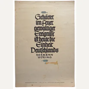 NSDAP Wochenspruch July 1940 Herman Goring