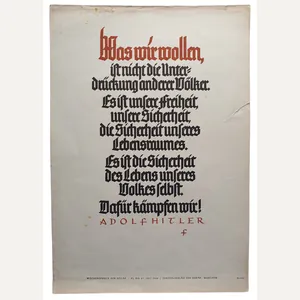 NSDAP Wochenspruch juli 1940 Adolf Hitler