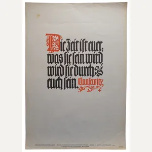 NSDAP Wochenspruch 1940 folge 37 Karl von Clausewitz