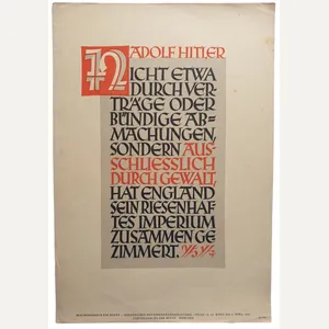 NSDAP Wochenspruch 1942 folge 14 Adolf Hitler