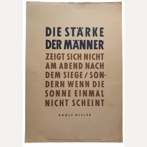 NSDAP Wochenspruch 1943 folge 7/8 Adolf Hitler