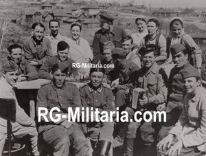 Original WW2 Italian Press Photo - Ostvolker Wehrmacht volunteers group …