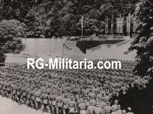 Original WW2 Italian Press Photo - Panzer-Grenadier-Division Feldherrnhalle on wait, …
