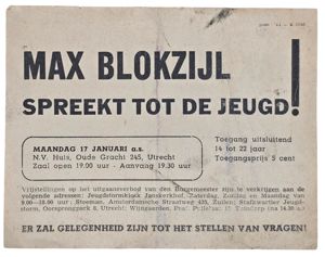 Original WW2 Dutch Collaboration NSB Document - Max Blokzijl spreekt …