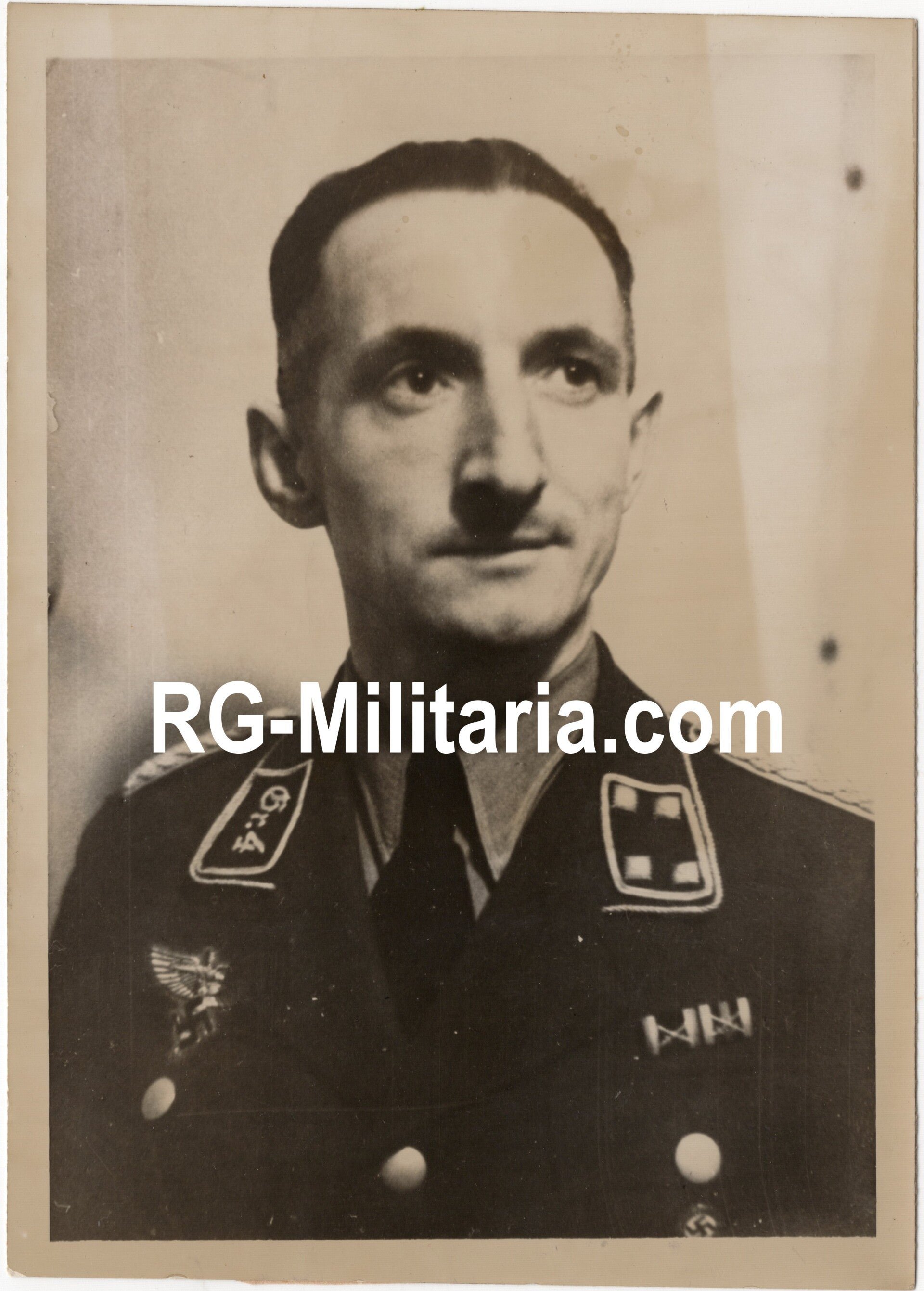 Original WW2 Italian Press Photo - NSFK portrait Erich Vergenz, Spitzerberg (1942) — image 3