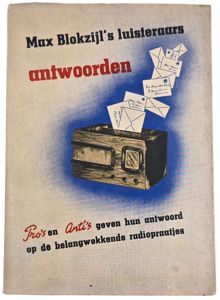 Original WW2 Dutch Book - Luisteraars Antwoorden, Max Blokzijl, 2nd …