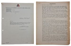 Original WW2 Dutch Collaboration Waffen SS Document - Letter Henk …