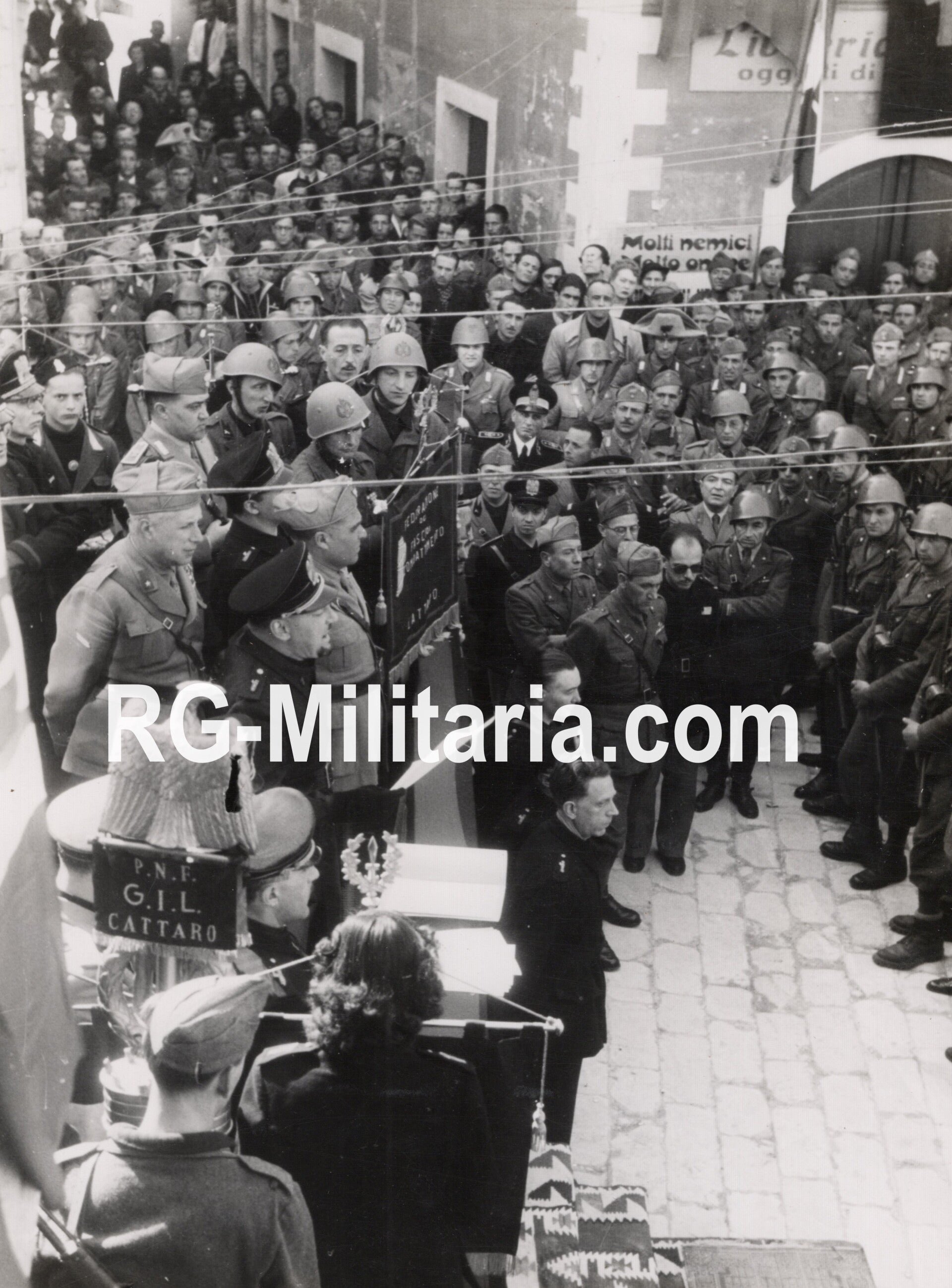 Original WW2 Italian Press Photo - Italian GIL fascist youth in Cattaro, Kotor, Montenegro — image 3