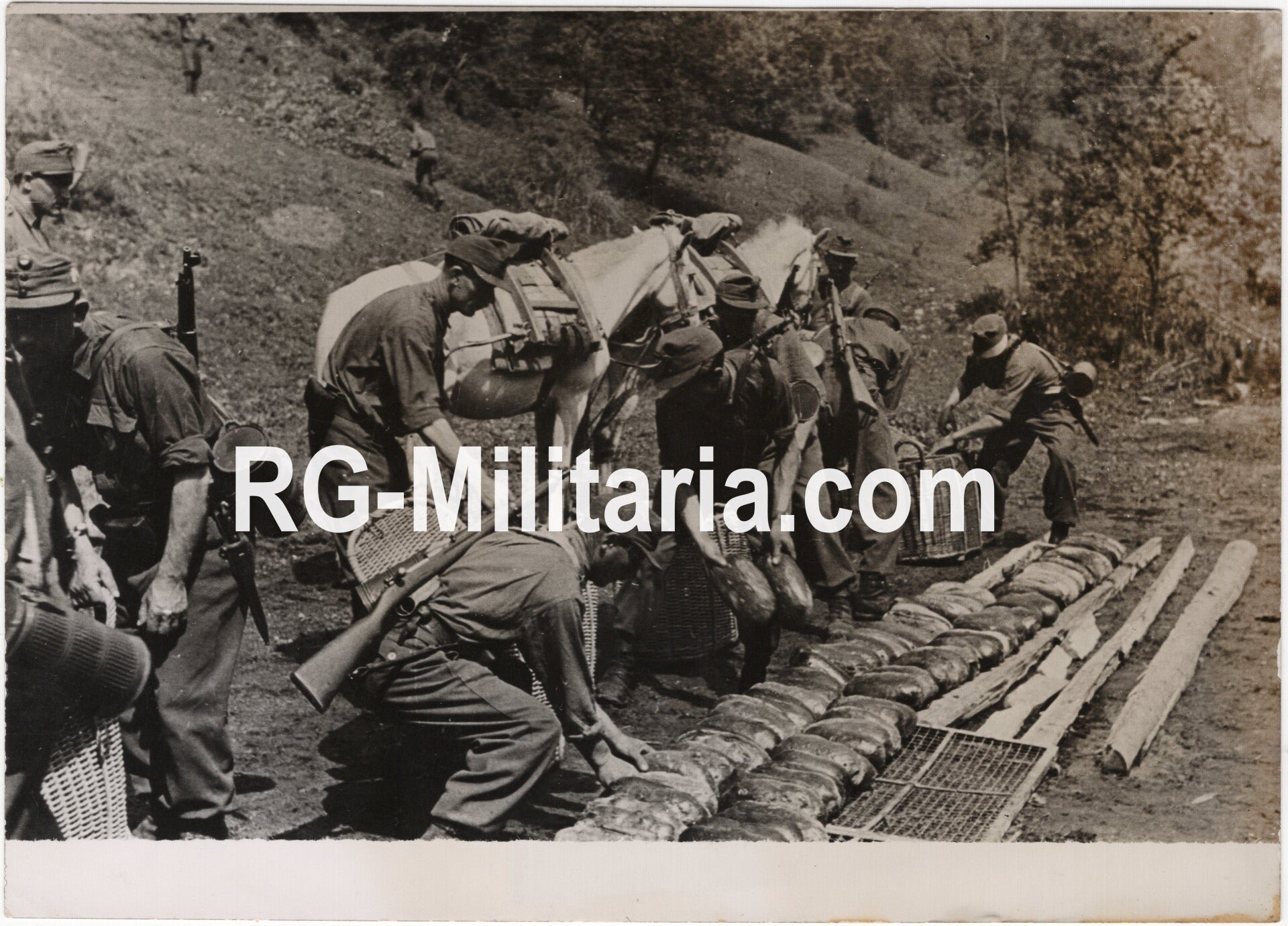Original WW2 German Press Photo - Hungarian troops in the mountains (1944) — image 3