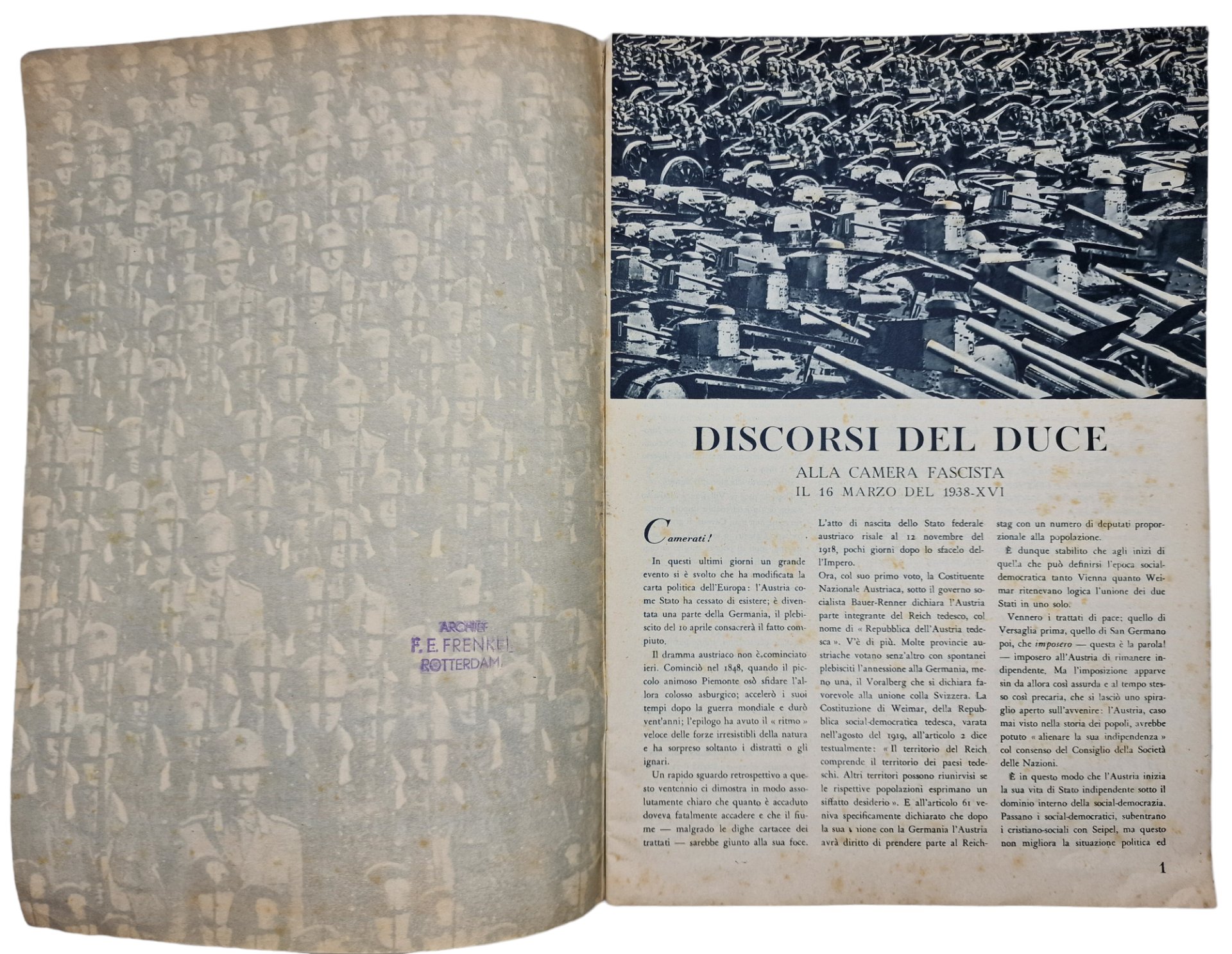 Original WW2 Italian Brochure - Le Forze armate D'Italia (1938) — image 2