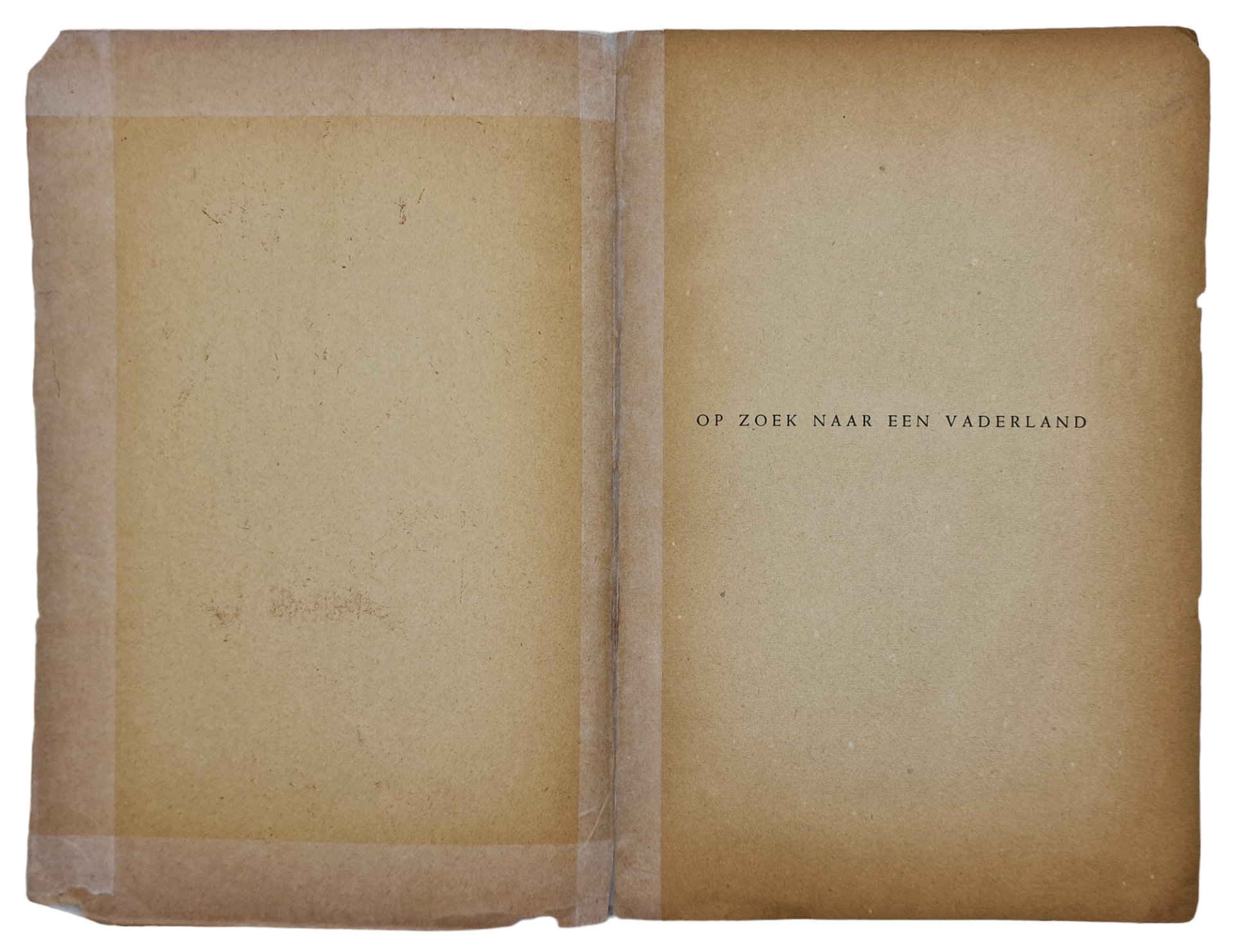 Original WW2 Flemish Collaboration Brochure - Op zoek naar een vaderland, Jef van de Wiele (1942) — image 2