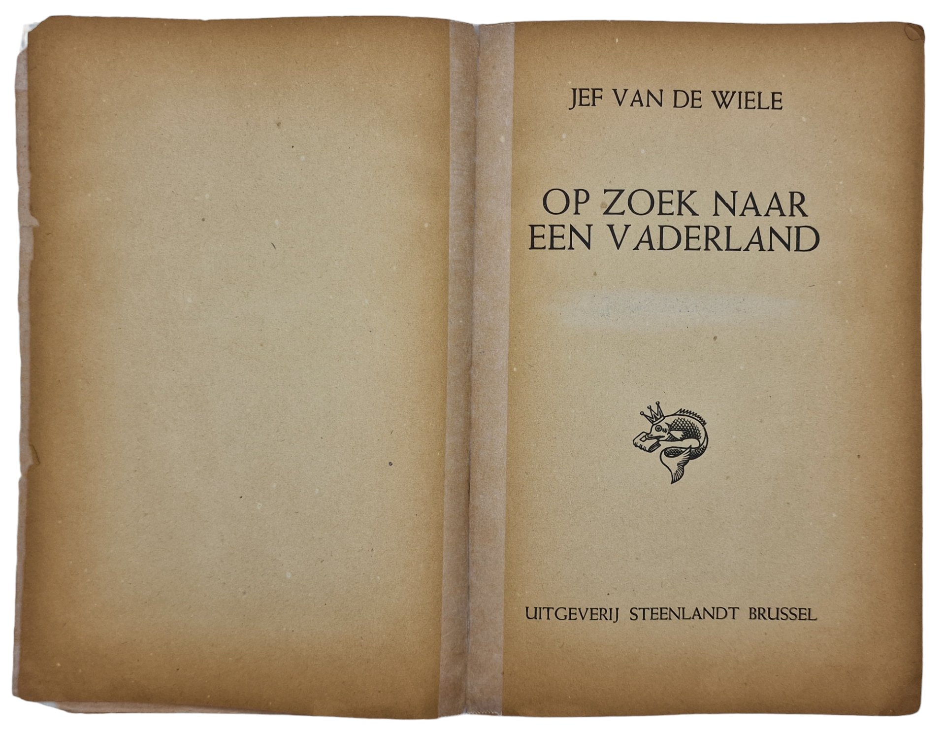 Original WW2 Flemish Collaboration Brochure - Op zoek naar een vaderland, Jef van de Wiele (1942) — image 3