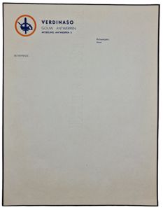 Original WW2 Flemish Collaboration Document - Verdinaso Gouw Antwerpen writing …