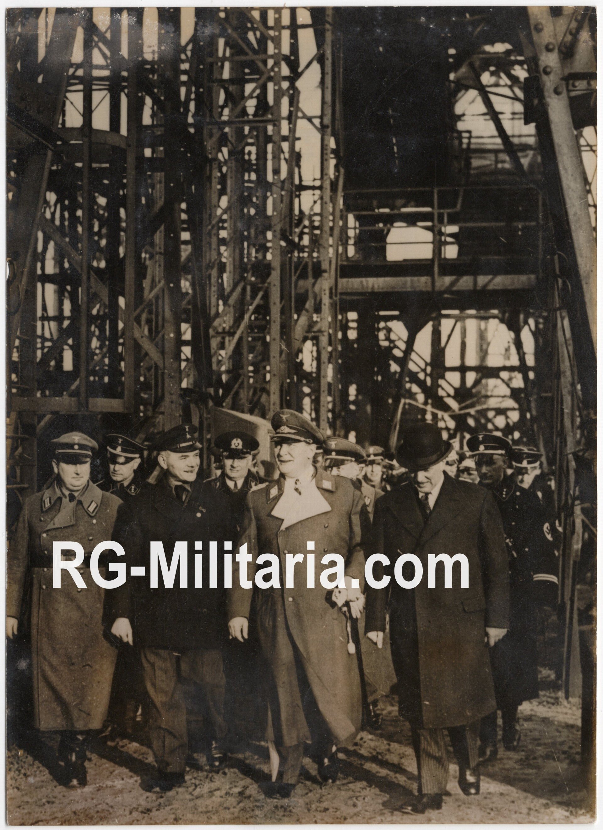 Original WW2 French Press Photo - Hermann Göring visits the harbor, Hamburg (1935) — image 3