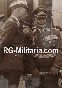 Original WW2 French Press Photo - Luftwaffe Reichsmarschall Hermann Göring …